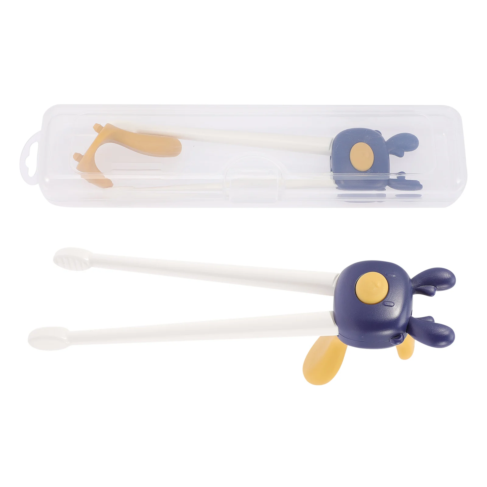 

Kids Training Chopsticks ABS Cartoon Lovely Toddler Practice Beginner Dining Ability Food Catching Helper Storage Tool