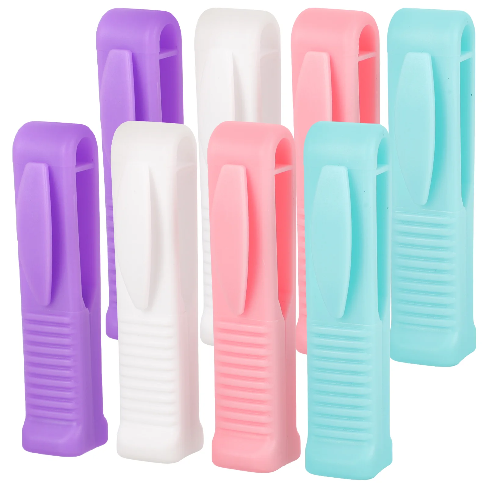 

8 Pcs Ampoule Opener Nurse Helper Small Vial Breaker Plastic Accessory White Dark Violet Green Each 2