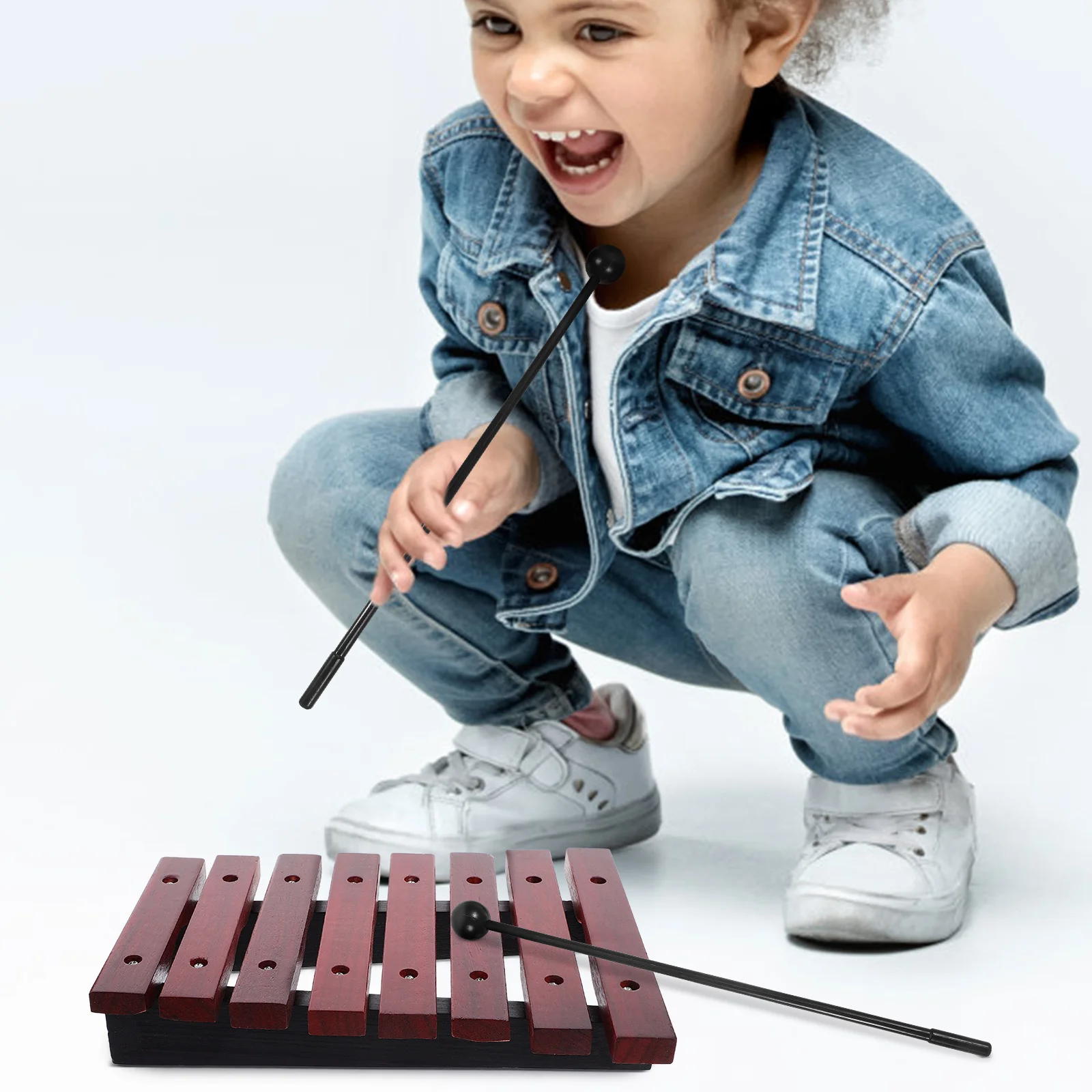 

1 set 1 Set Xylophone For Kids Wooden Percussion Instrument Educational Musical Gift Toddler Preschoolers Beginners With