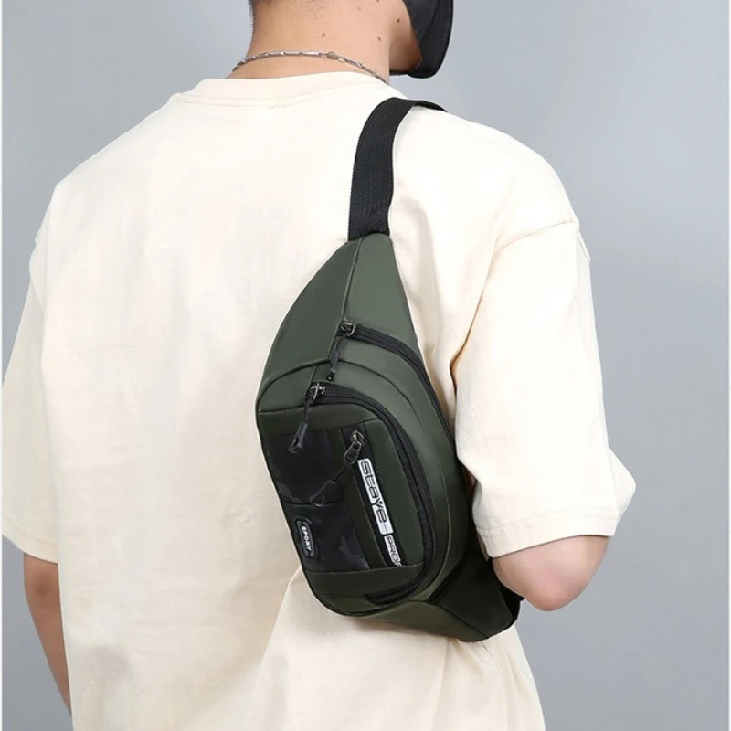 Men's Fashionable Multi-functional Fanny Pack, Light and Durable, Multi-pocket, Suitable for Outdoor Sports Travel Waist Pack view 6