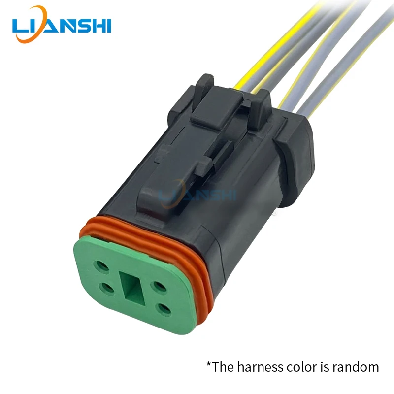 Automotive wire harness waterproof connector 4p wire DT04-4P DT06-4S-E005 Suitable for construction machinery excavator plugc