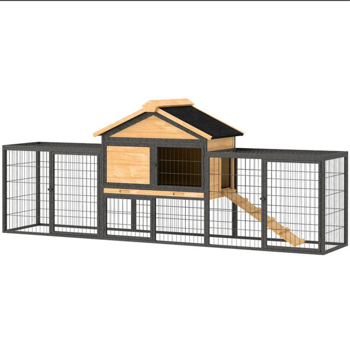 

Small Animal Playpen Cage Large living space accommodates 2-3 rabbits comfortably Constructed from steel and fir wood