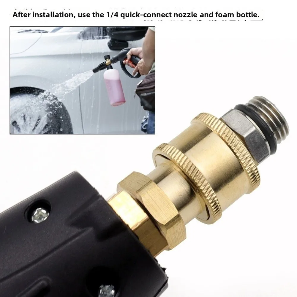 1/4 Inch Pressure Washer Nozzle Leak-Proof Quick Release Quick Connect Coupler High Pressure G1/4 Male Female