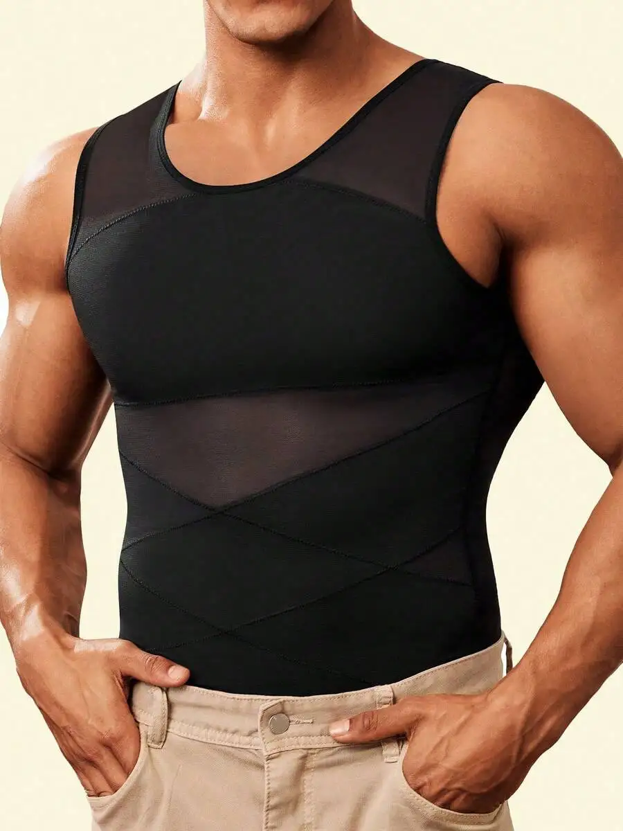 

Men Slimming Vest Tummy Control Body Shaper Tank Top
