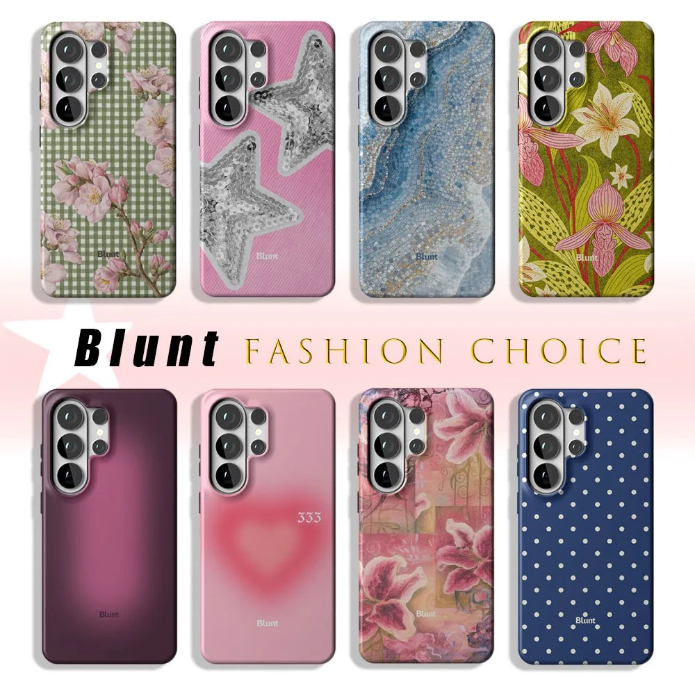 Pink Pastel Phone Case for Samsung Galaxy S20 S22 S23 S24 S25 S26 FE Plus Ultra Edge 4G 5G Luxury Double-layer Back Cover