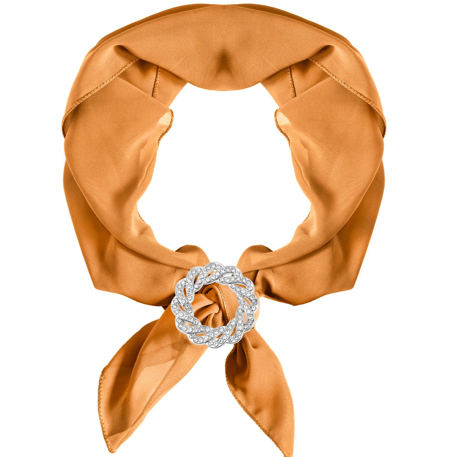 6 قطعة مقاطع وشاح القميص أنيقة معدنية حجر الراين دائرة مشبك لتي شيرت التعادل مشد للخصر الورك أنحل الملابس التبعي