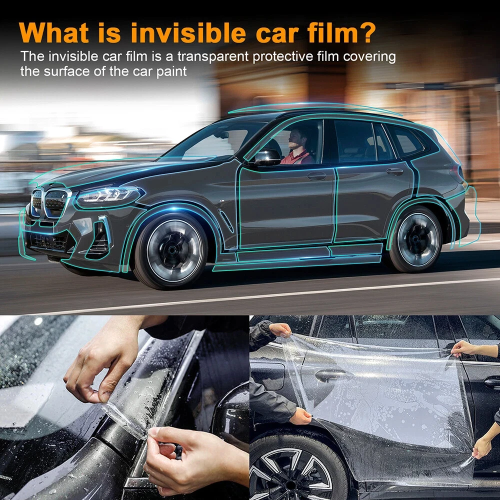 8.5Mil TPU Bumper Paint Protection Film For BMW iX3 M Sport 2022-2024 Pre-cut PPF Kit Clear Bra Car Body Anti-Scratch Resistant