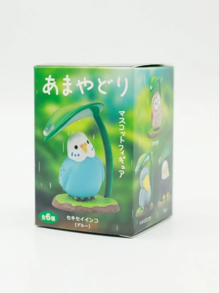 Regentag-Tierfiguren und -Vögel unter Blättern versteckt: Überraschungsbox-Spielzeug, zwitschernde Eulen-Puppenmodelle, Sammlerstücke und Ornamente
