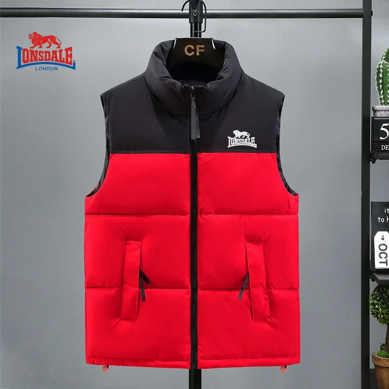 Men's Embroidered Warm Vest Vest for Autumn and Winter, New Luxurious and Fashionable Casual Outdoor Windproof Sleeveless Jacket