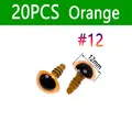 20pcs Orange Size12