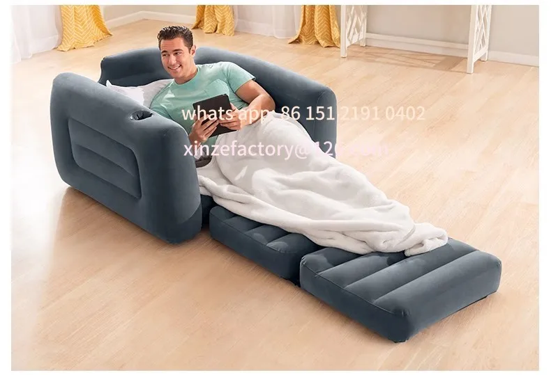Lazy inflatable sofa thickened household double portable sofa bed backrest mattress enlarged air mattress bed
