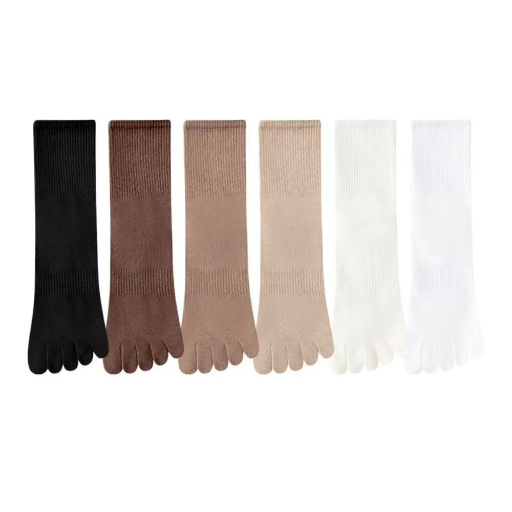 

With Separate Fingers Five Finger Socks Short Tube Anti Friction Low Cut Ankle Sports Socks Breathable Thin Cotton Toe Socks Men