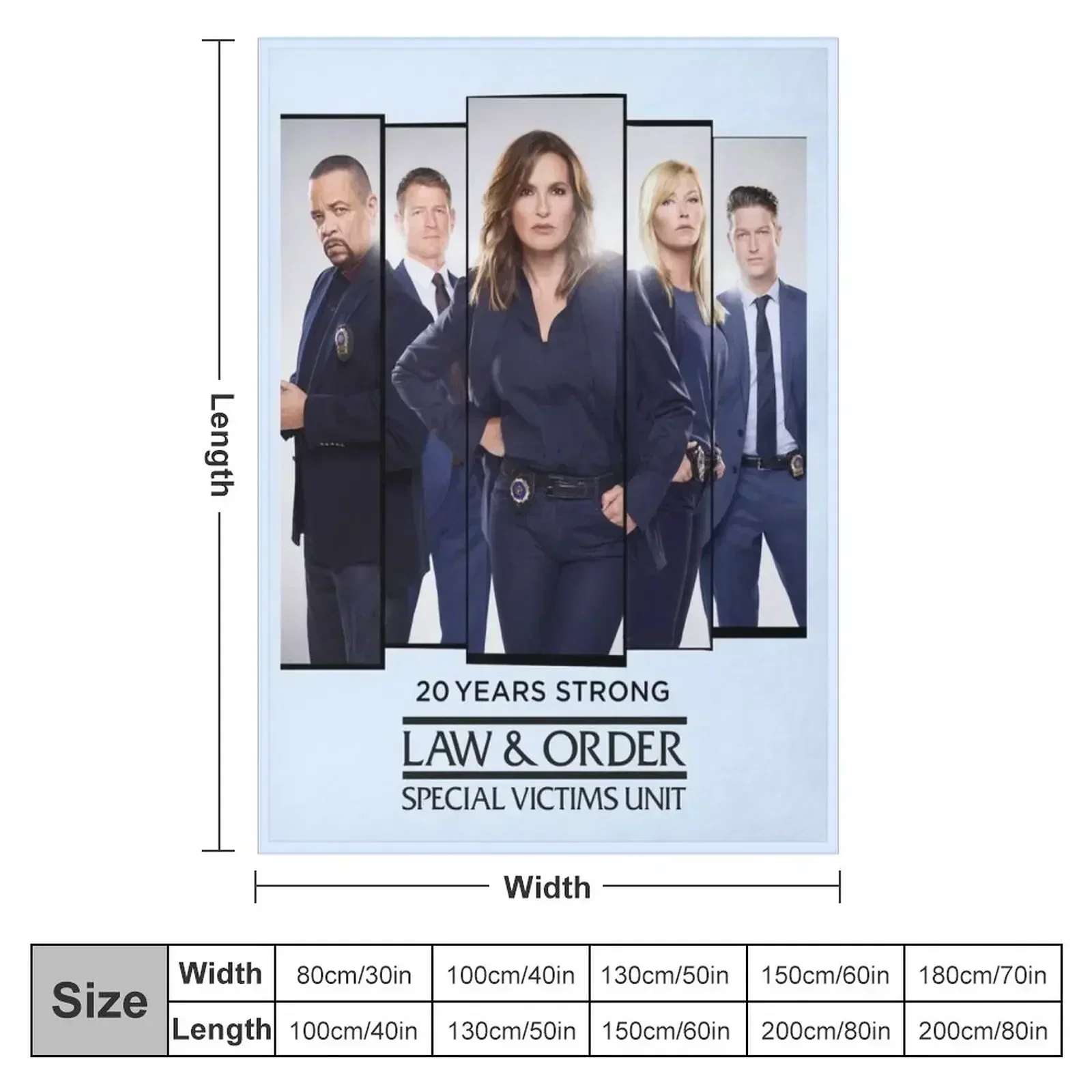 20 Years Strong - Law & Order SVU Throw Blanket Polar Travel christmas decoration Picnic Blankets