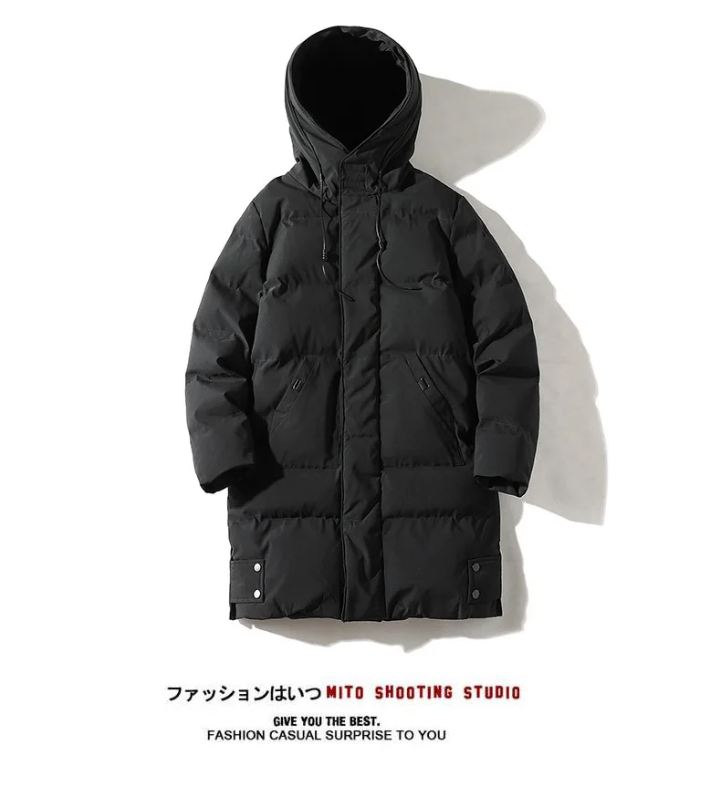 Winter Mid-Long Thick Military Padded Coat Men's Warm Jacket