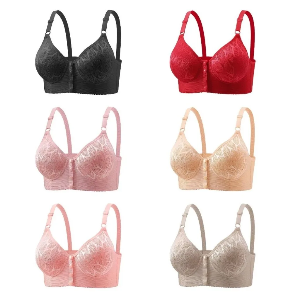 Mesh Wireless Deep V BH mit vorderer Schnalle, stoßfest, Push-Up-Büstenhalter, verstellbar, schöner Rücken-Weste-BH für Frauen und Mädchen