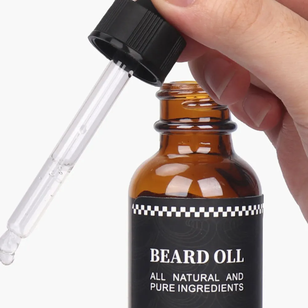 

Beard Oil Natural Moisturizing Conditioning Grooming Treatment Fast Absorbing Healthy Beard Growth Care Oil for Men Gift Travel