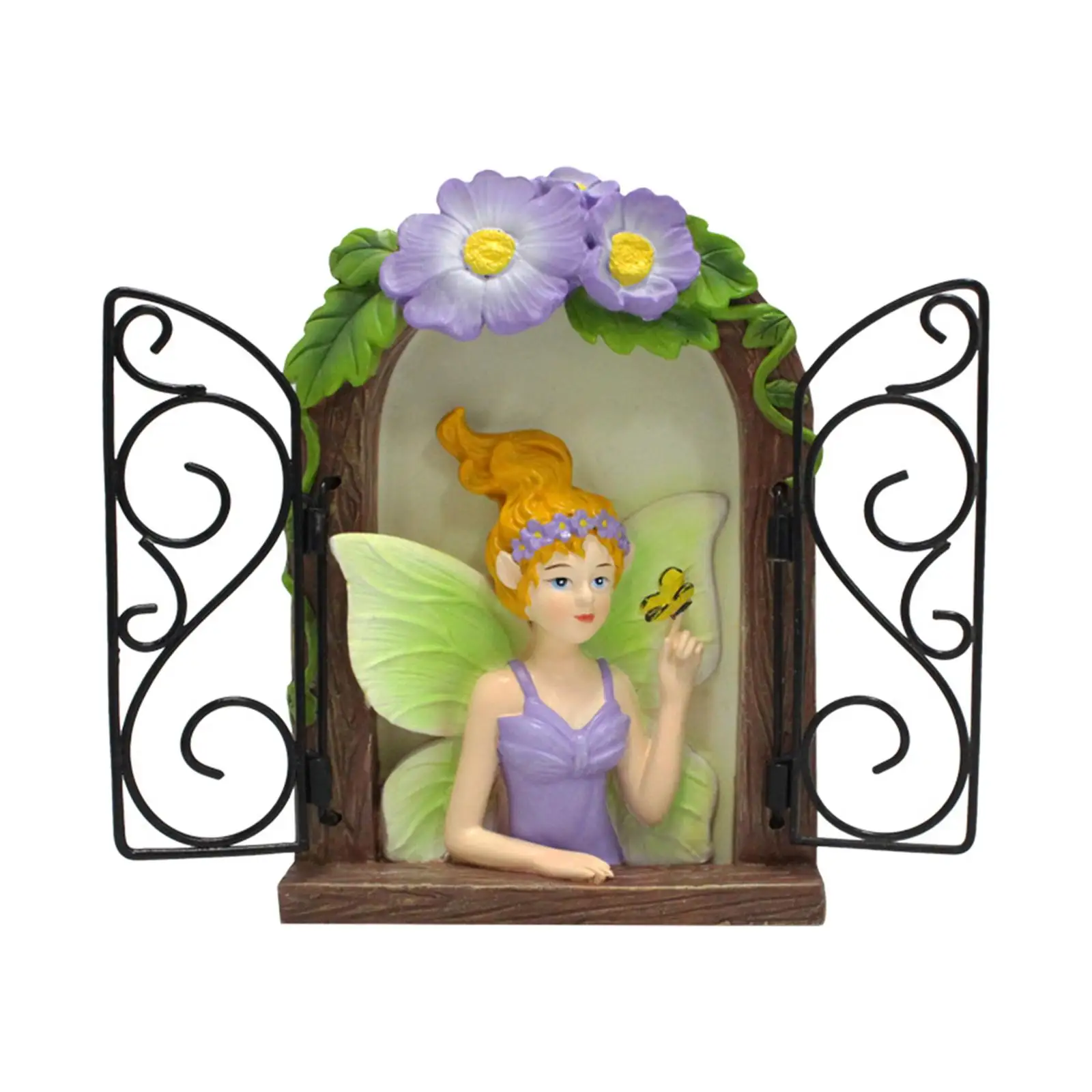 Fairy Window for Tree Garden Accessories Garden Art Fairy Figurine Ornament