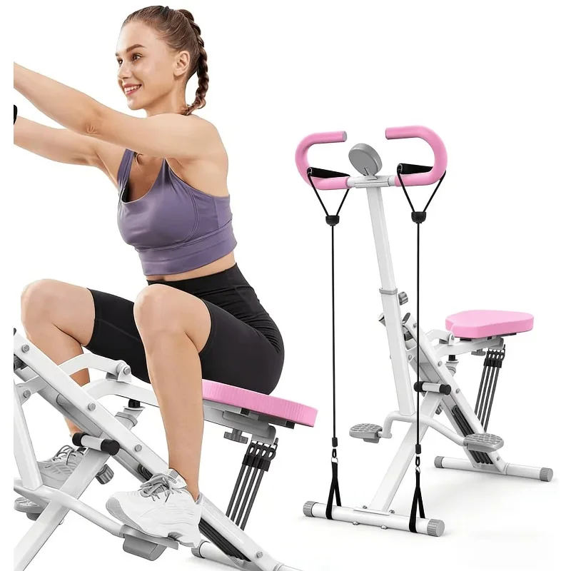 Home Gym Horse Riding Multifunction Squat Trainer Rowing Machine Exercise Bike Full Body Workout Equipment for Indoor Fitness