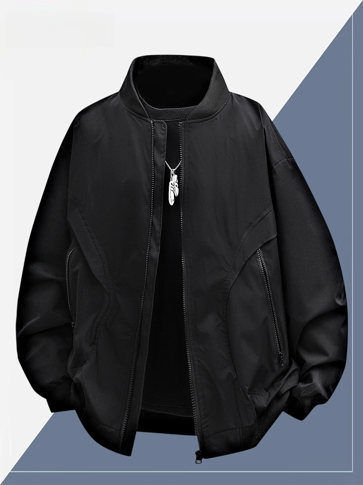 

TUCANO 2025 Faionable American Retro Baseball Jaet Loose Sli Functional Trendy Outerwear Polyester Fiber Long Sve ...