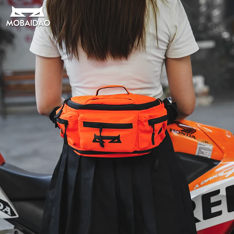 Motorcycle Waist Pack Waterproof Phone Holder Lightweight Cycling Running Hiking Sports Fanny Pack for Men Women Outdoor