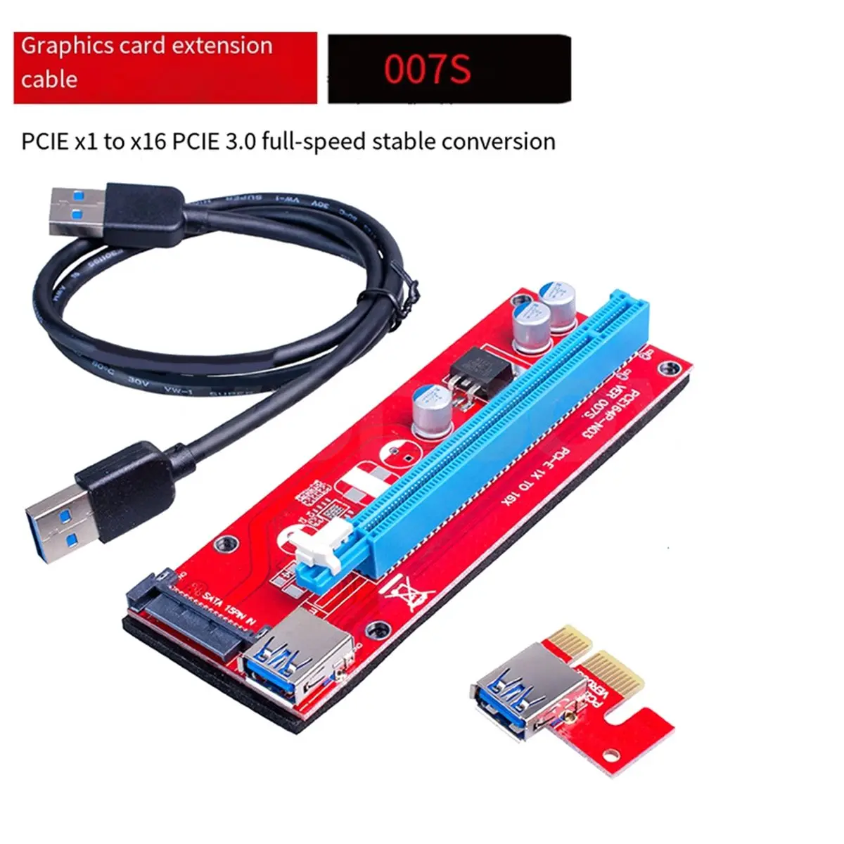 PCIe to PCI Express 16X Riser for Laptop External Graphics Card for BTC Miner MPCIe to PCI-E Slot