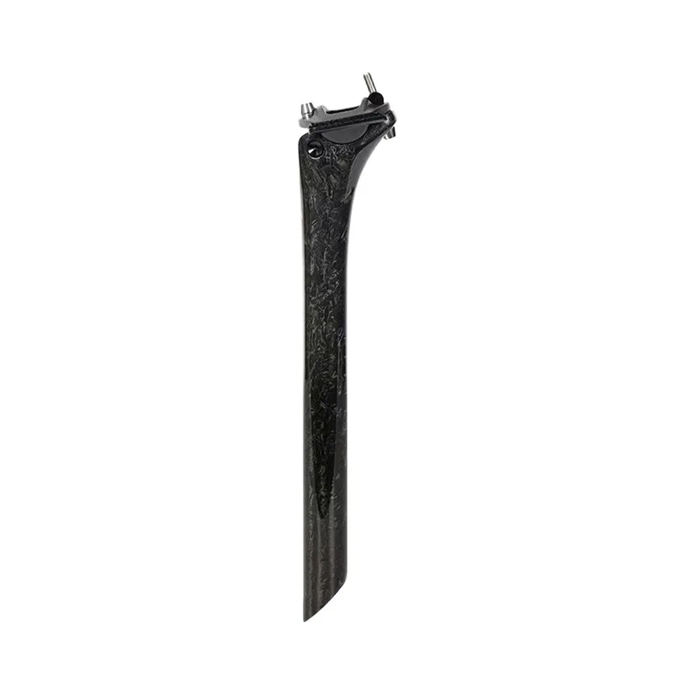 Ultraleichte Carbon-Sattelstütze für Fahrräder, 20 mm, mit versetztem Design, Titanschrauben, glatter Innenrohrstruktur, kompatibel mit Carbon-Schienen. – Detail 6