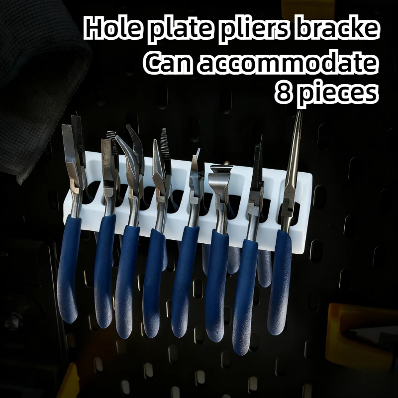 3D Printed Wall Pegboard Pliers Storage Rack, Household Tool Organizer, Holds Up To 8 Pliers And Various Hand Tools