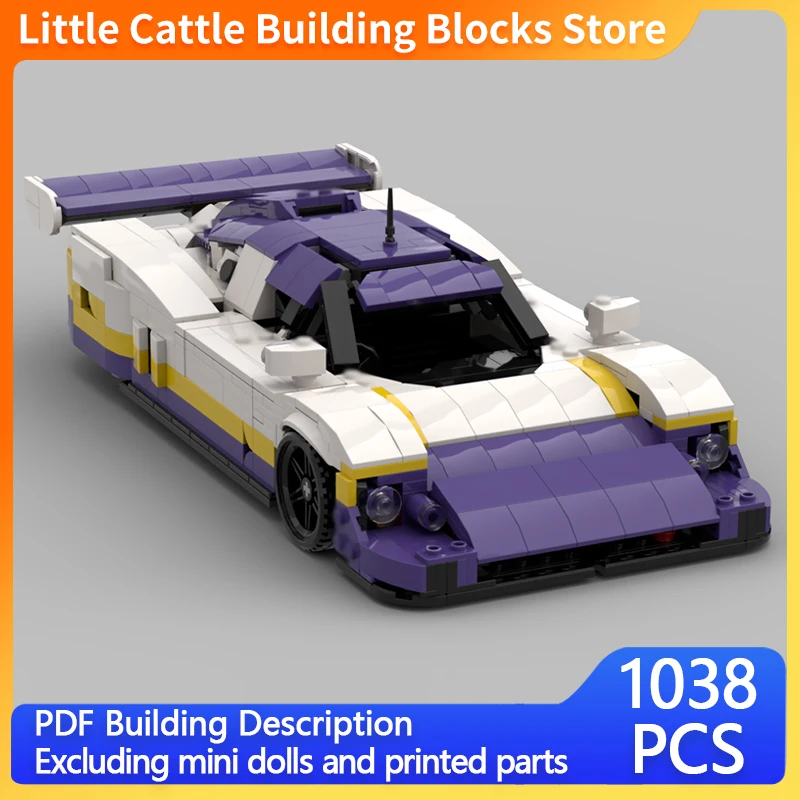 City Car Model MOC Building Bricks XJR-9 Le Mans Racing Car Modular Technology Gifts Holiday Assemble Children Toys Suit