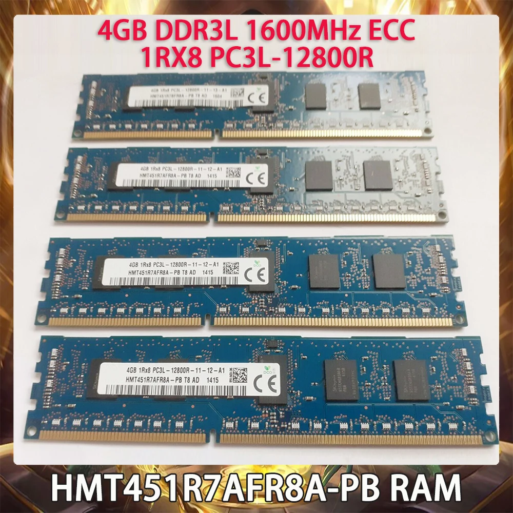 RAM 4GB DDR3L 1600MHz ECC 1RX8 PC3L-12800R HMT451R7AFR8A-PB para memoria SK Hynix