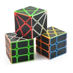 Lefun Windmill Axis Fisher Cube Original Magic Speed Stickerless with Black Stickers Cubo Magico Puzzle Cube