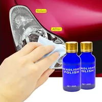 30ml Car Headlight Refurbishment Fluid Headlights Liquid Polymer Headlight Chemical Polishing Repair Wax Scratch Repair Care Wax