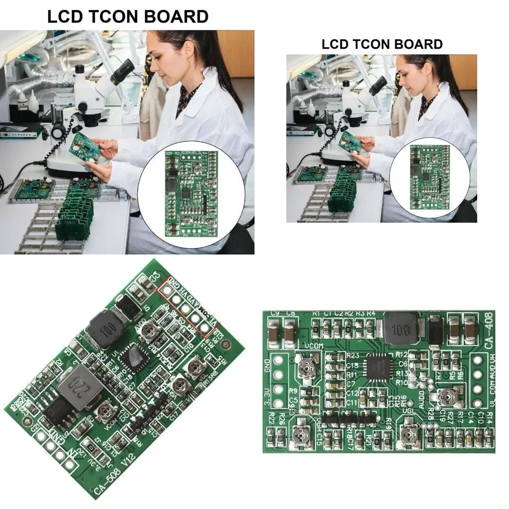 103F CA-408 CA-508 3.3V/5V Module LCD TCON Board VGL VGH AVDD 4-Channel Adjustable Module Plate