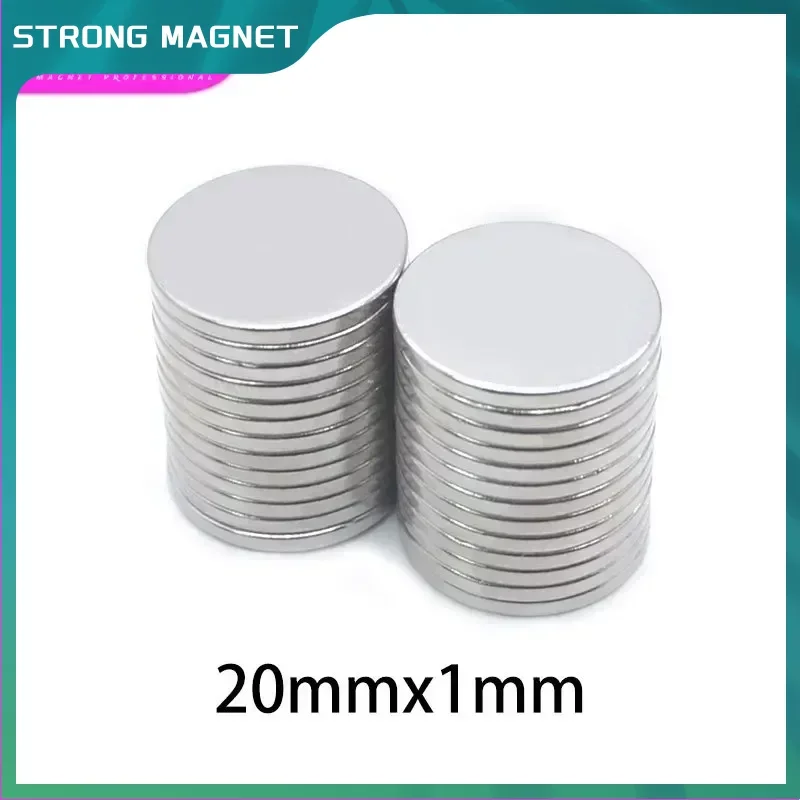 

20x1 mm Strong Powerful Magnets 20x1mm Round Search Magnet 20mm X 1mm Permanent Neodymium Magnet Disc 20X1