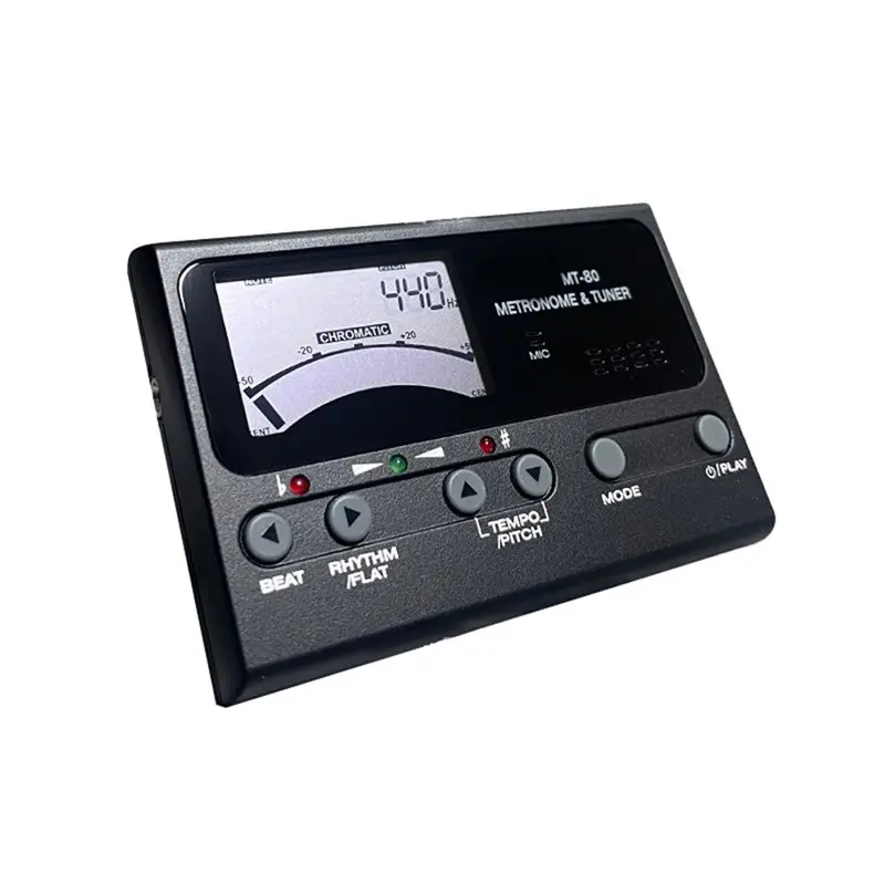 MT-80 Professional Multifunction LCD Guitar Metronome Tone Generator Tuner For Gutiar Ukulele Violin