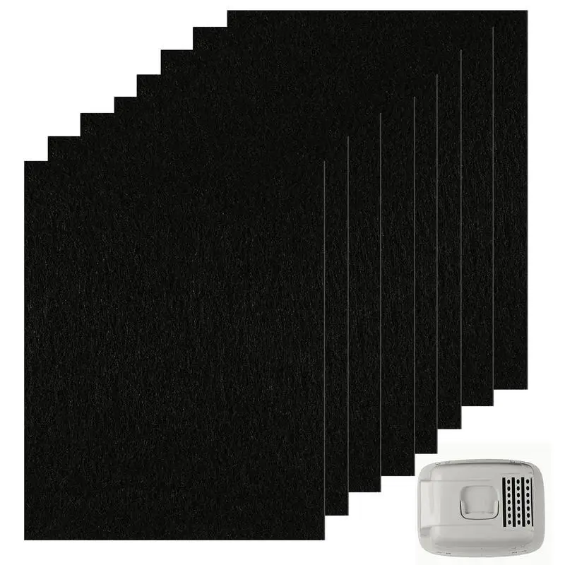 Household Trash Can Charcoal Filter Pads Deodorizer Smell Odor Eliminators Kitchen Pail Compost Outdoor Pads Air Activated