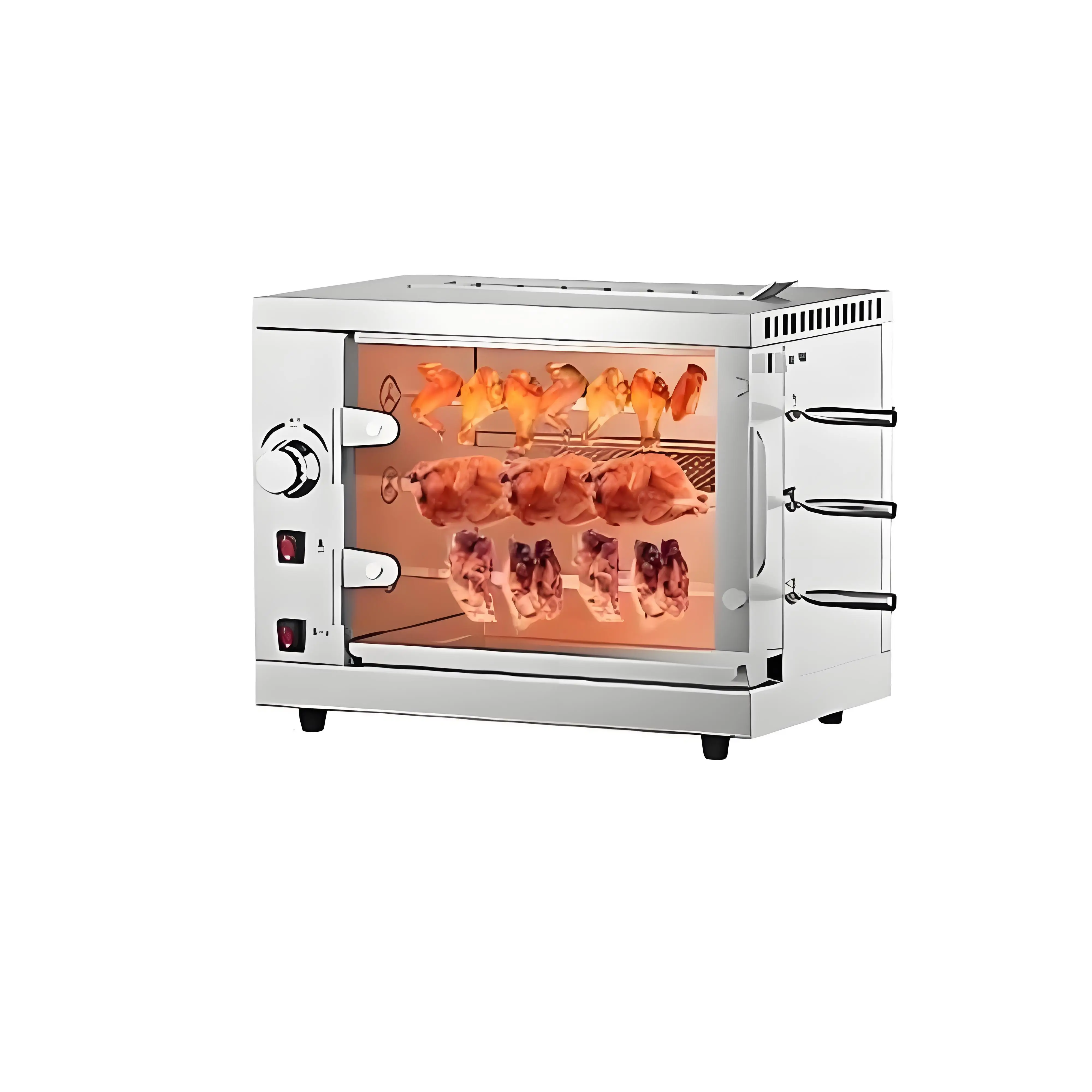 High Capacity Hot Sale Rotisseries Electric/Gas Chicken Rotating Grilling Rotisserie Machine Chicken Rotisserie Oven