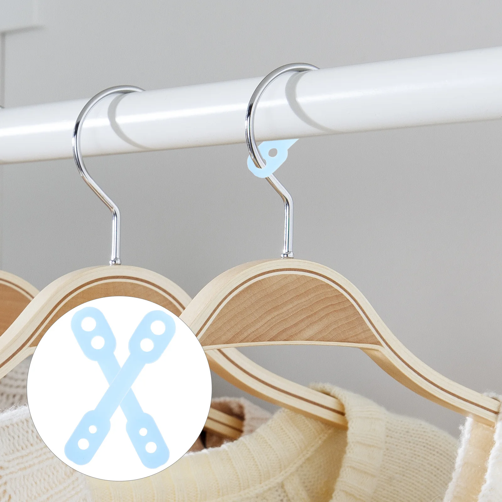 

100Pcs Clothes Hanger Windproof Buckle Silicone Non-Slip Fixing Clip Drying Rack Hook Anti-Drop Indoor Outdoor