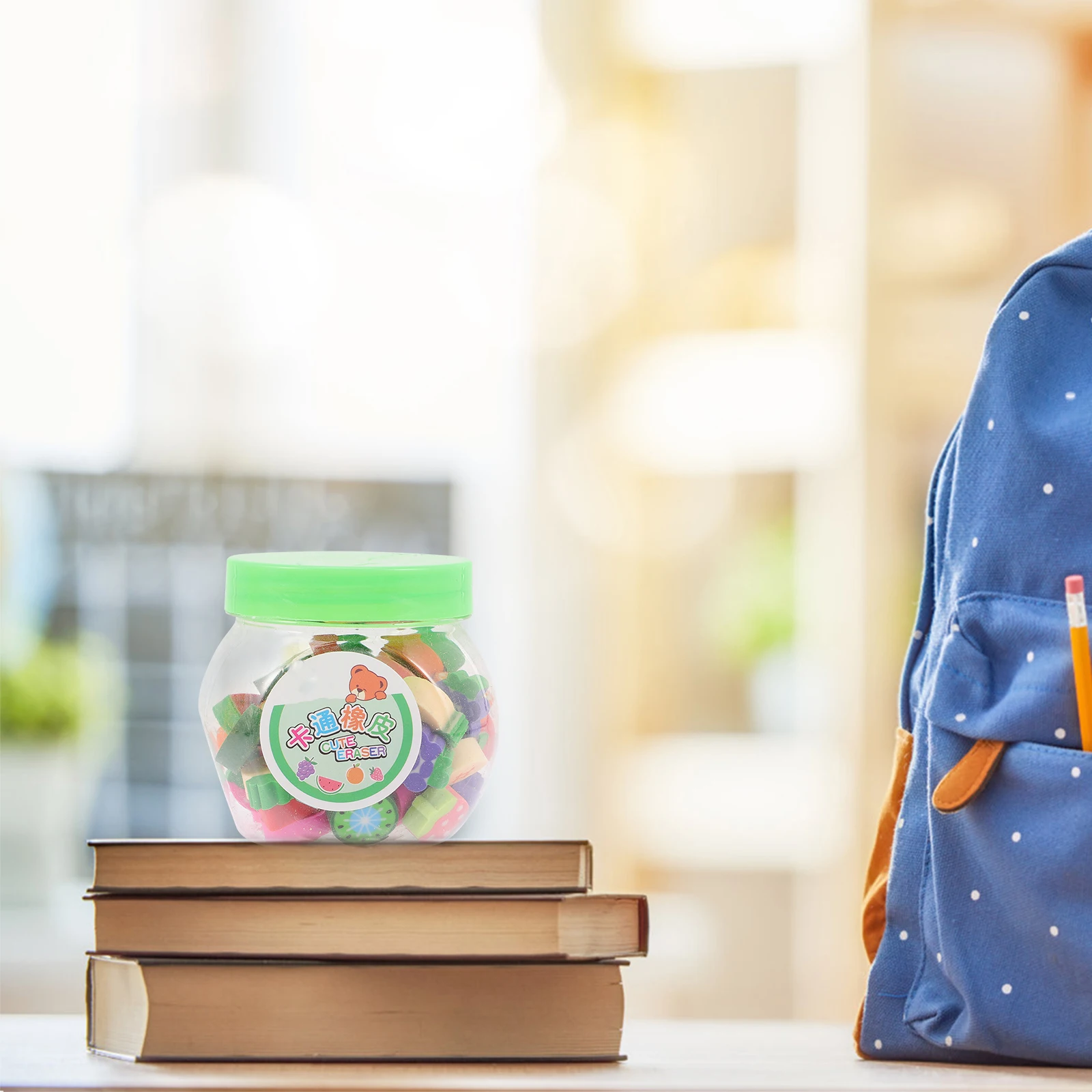 50 قطعة محايات الفاكهة الحيوان تصميم ممحاة صغيرة للطلاب القرطاسية هدية مدرسة مكتب الطلاب القرطاسية محايات استخدام #1