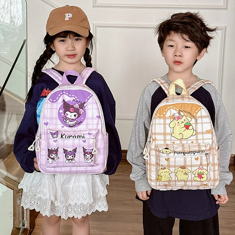 Y2K Hello Kitty Bag Sanrio Backpack Cinnamoroll School Bag Kuromi Schoolbag for Kindergarten Pupil My Melody Bagpack Kids Gift