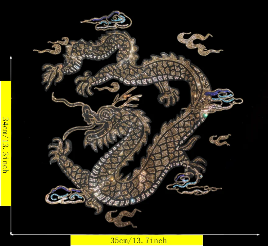 

High Quality Rhinestone Patch Hot Fix Iron On Cartoon Pattern Fashion Clothing Accessories