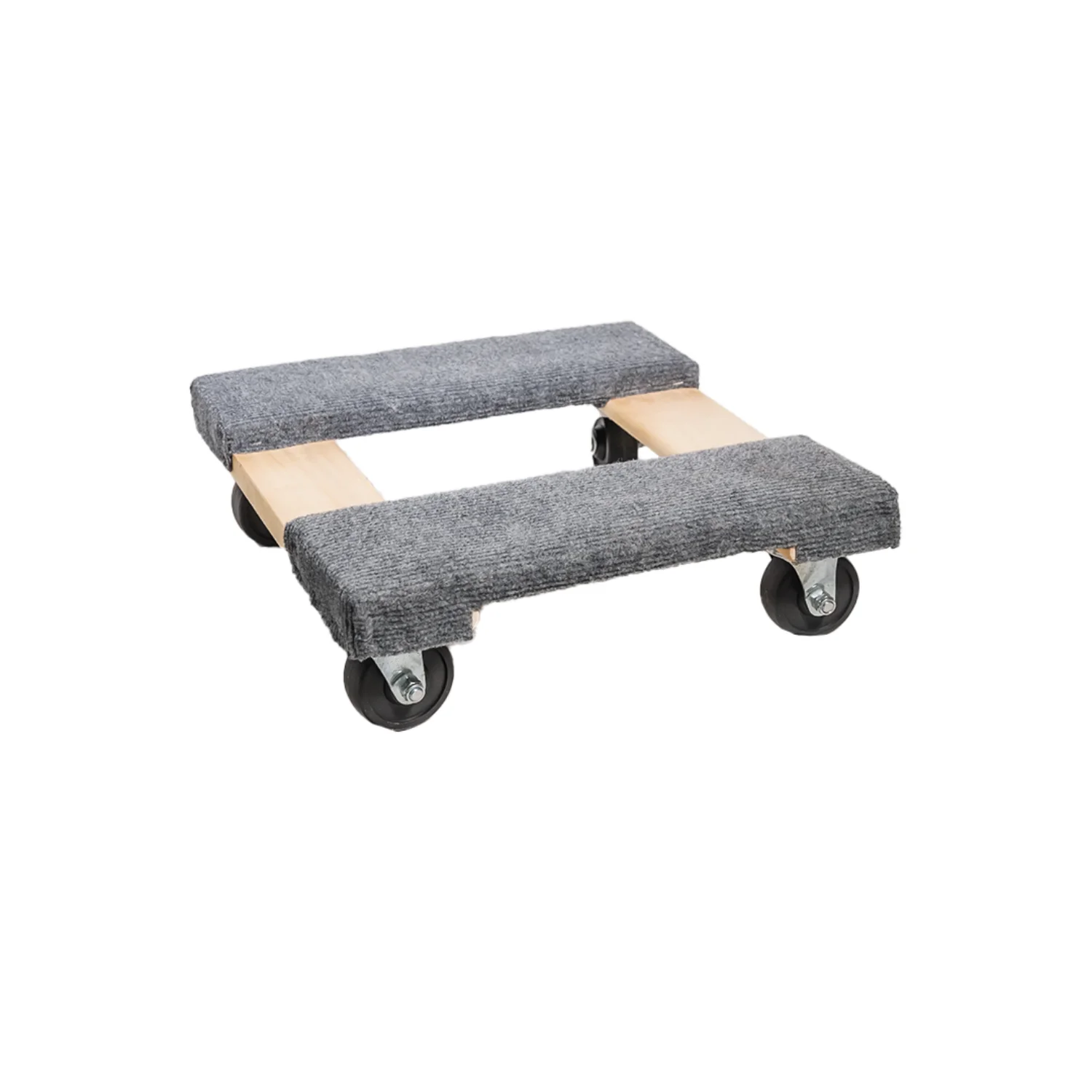 

Hardwood Dolly 16" x 16" with Carpet 3" Hard Rubber Wheels