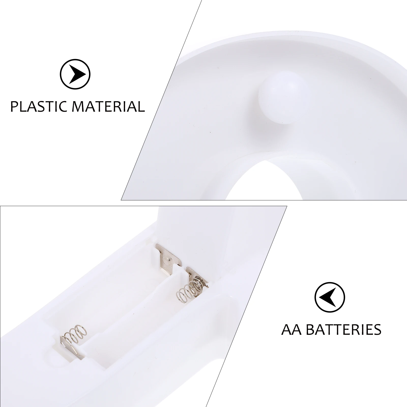 

1 Set Led 520 Number Light Lamp Decorative Light-Up Numbers For Party Home Bar Coffee Shop Tabletop Shelf Photography Night