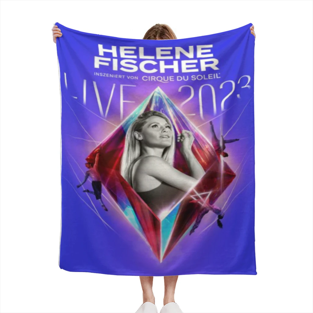 Summer Banket Helene Fischer Full Blue 2023 An Light Blanket  Flannel Family Living Room Plush Sleeping Blanket