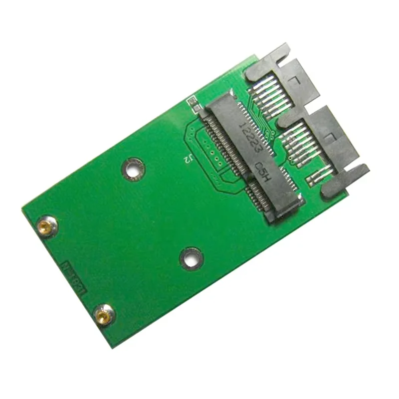 Mini PCI-E PCI Express PCIe mSATA SSD auf 1,8" Micro SATA 7+9 16-Pin-Adapter Add-on-Karten PCBA für SSD-Festplatte
