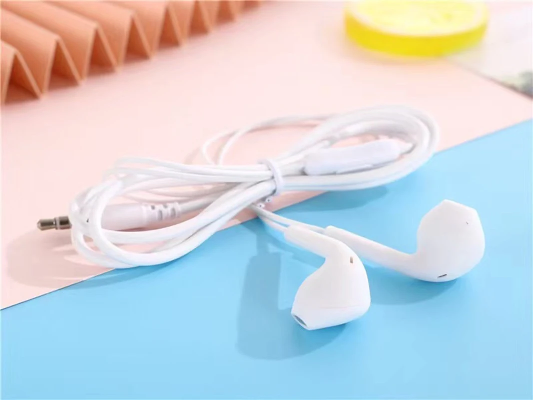 U19 Sport Wired Earphones Super Bass 3.5mm Headphones with Built-in Mic Hands Noise Canceling Earbuds Music Headset Hearing Aids