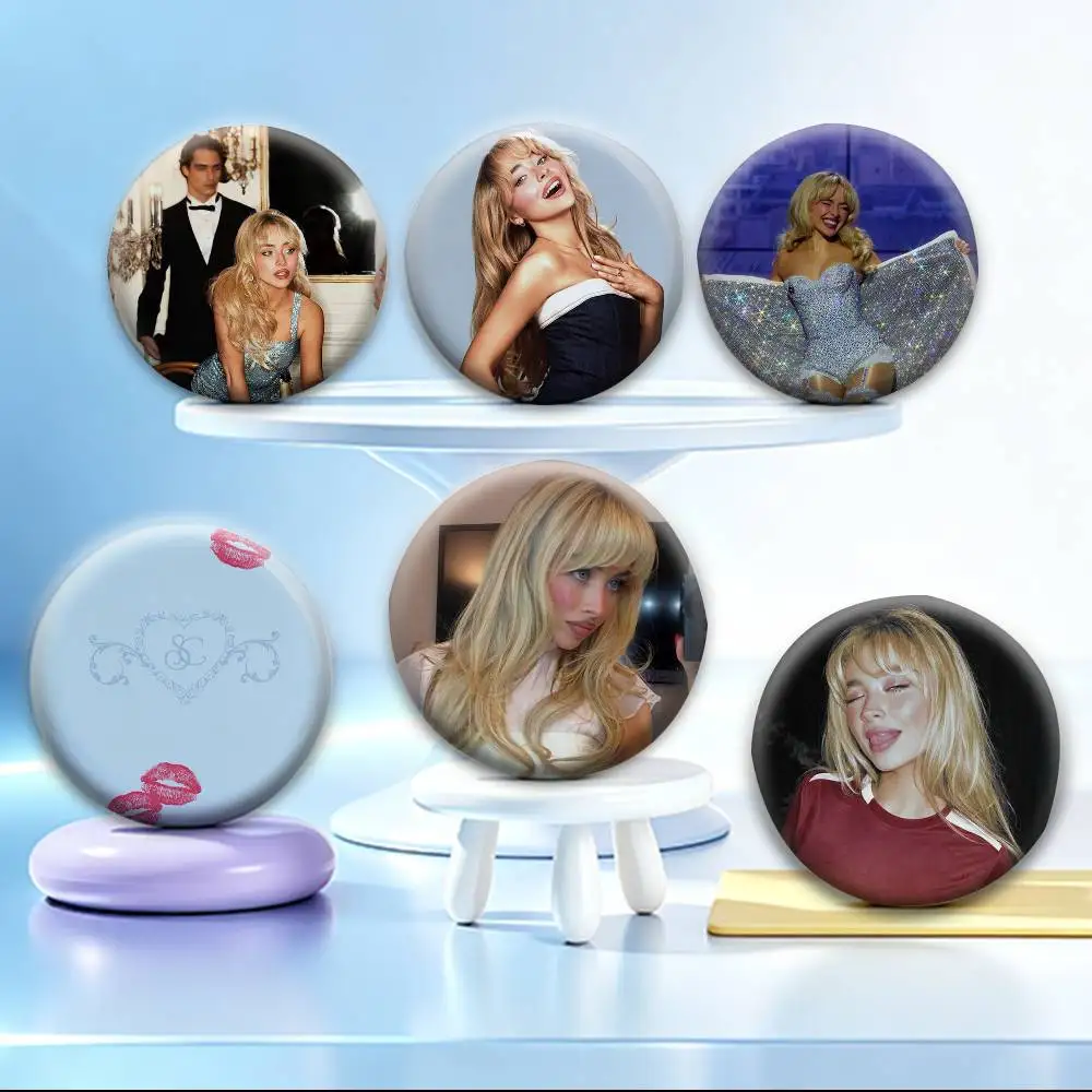 COOL Singer-Sabrina C-Carpenter Badges Creative Tinplate Button PinsBrooch Badge Clothes Backpack