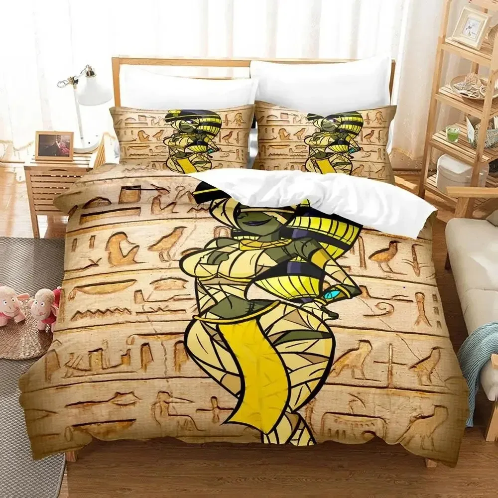 

Anime Mummy Girls Bedding Set Boys Girls Twin Queen Size Duvet Cover Pillowcase Bed Kids Adult Fashion Home Textileextile