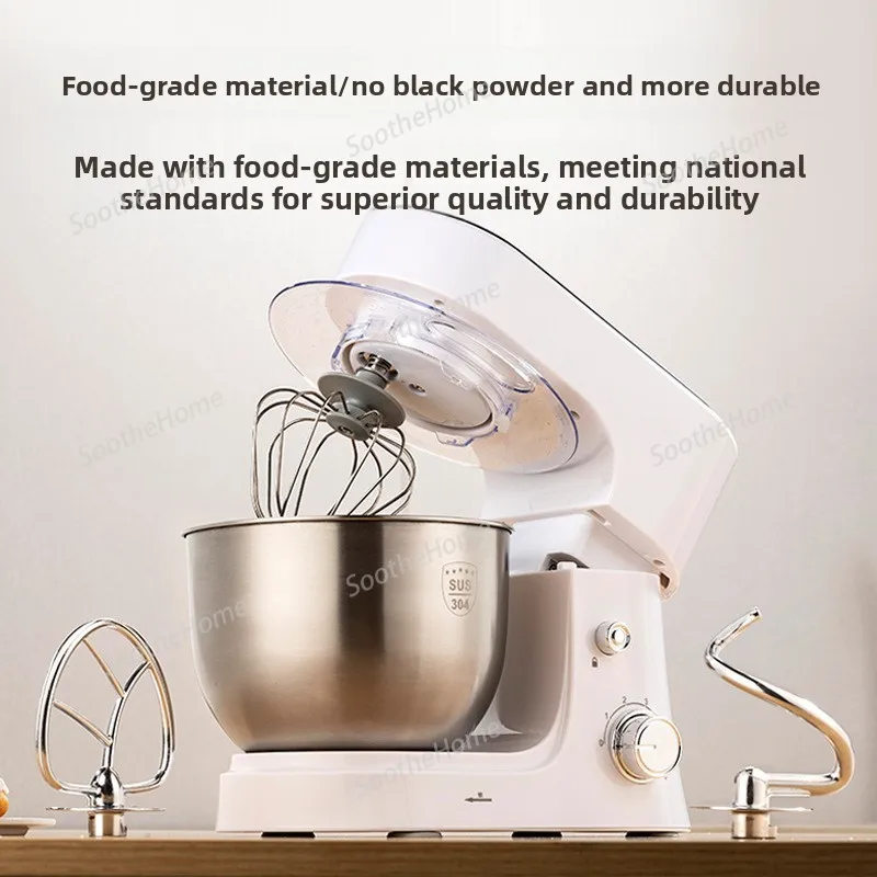 Blender Mixer Food Processor Desktop Fully Automatic Stand Mixer (Model 6081), Stainless Steel Multifunctional Blender