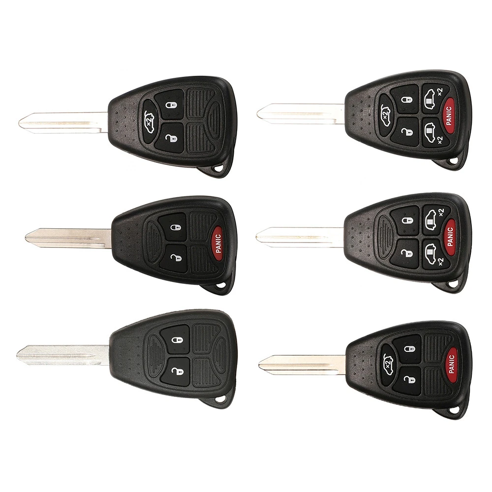 

1pc 2/3/4/5/6 Buttons Car Key Shell For Dodge Caliber / Nitro For Jeep Compass For Chrysler 300C/Sebring/Aspen Car Acceccories