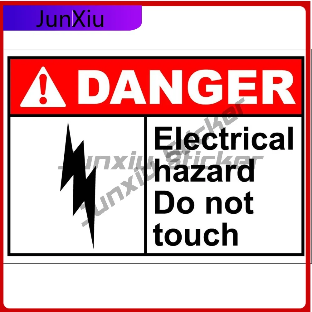Electrical Hazard Do Anime Limited Vinyl Aesthetic Car Decal Waterproof Laptop Window Bumper Auto Exterior Gift Decor